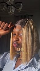 10” Dark root single donor blonde 200g kimkay closure unit